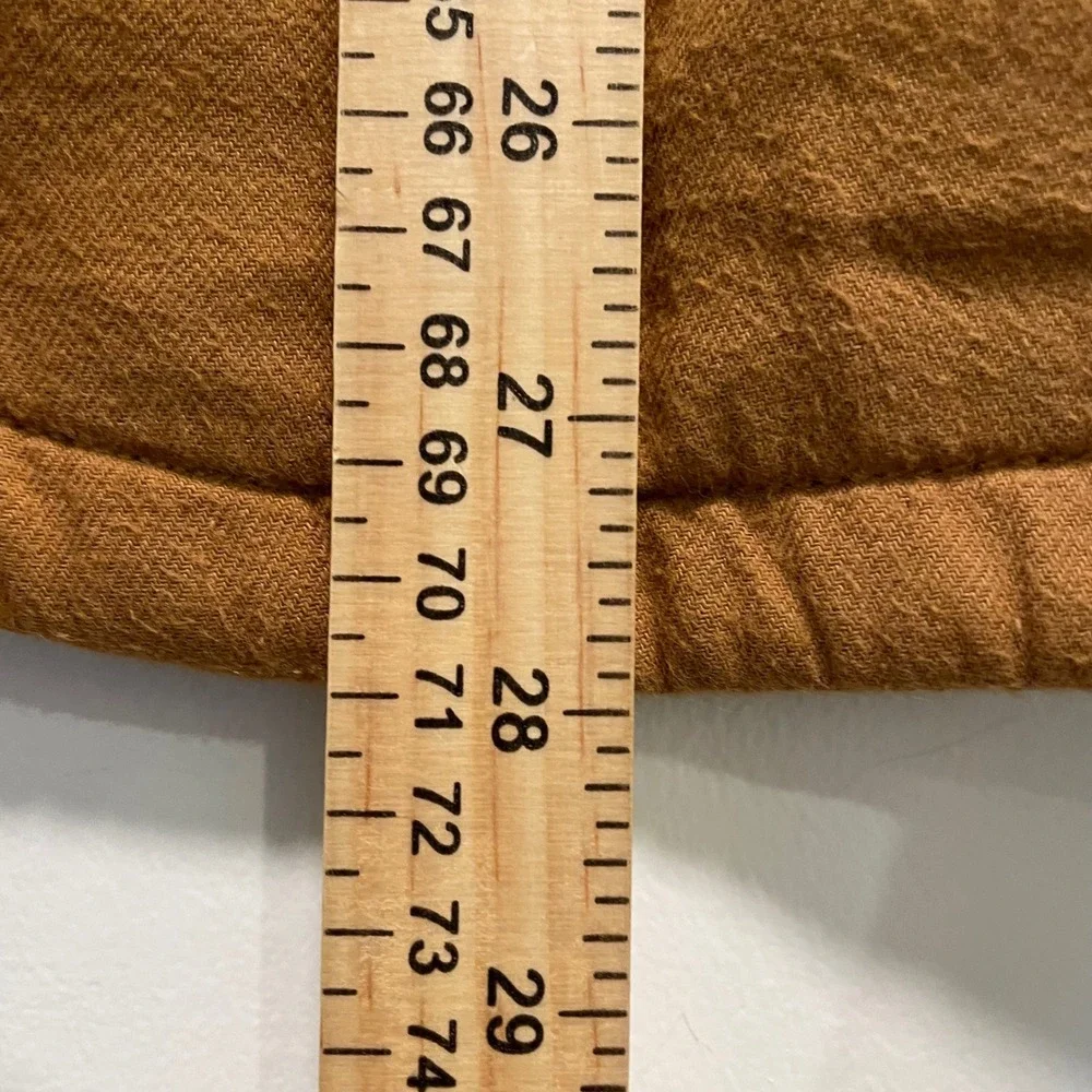 The North Face Mens Sherpa Lined Shirt Jacket Brown Cotton Twill Shacket Size M